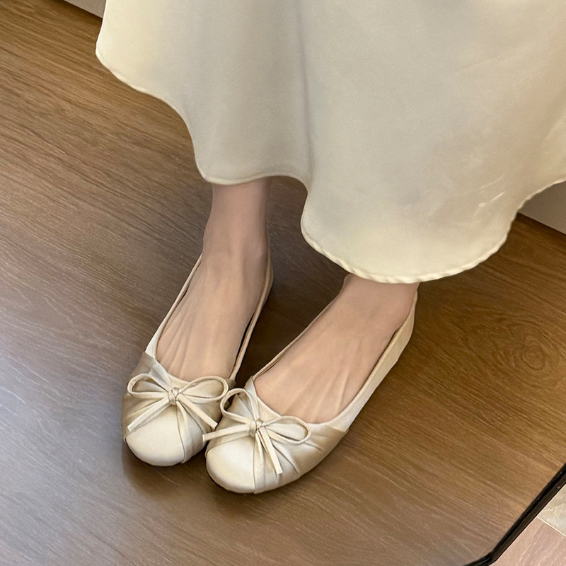 Nuevos Zapatos Planos de Satén - Espadrille Slip On reseña y precio