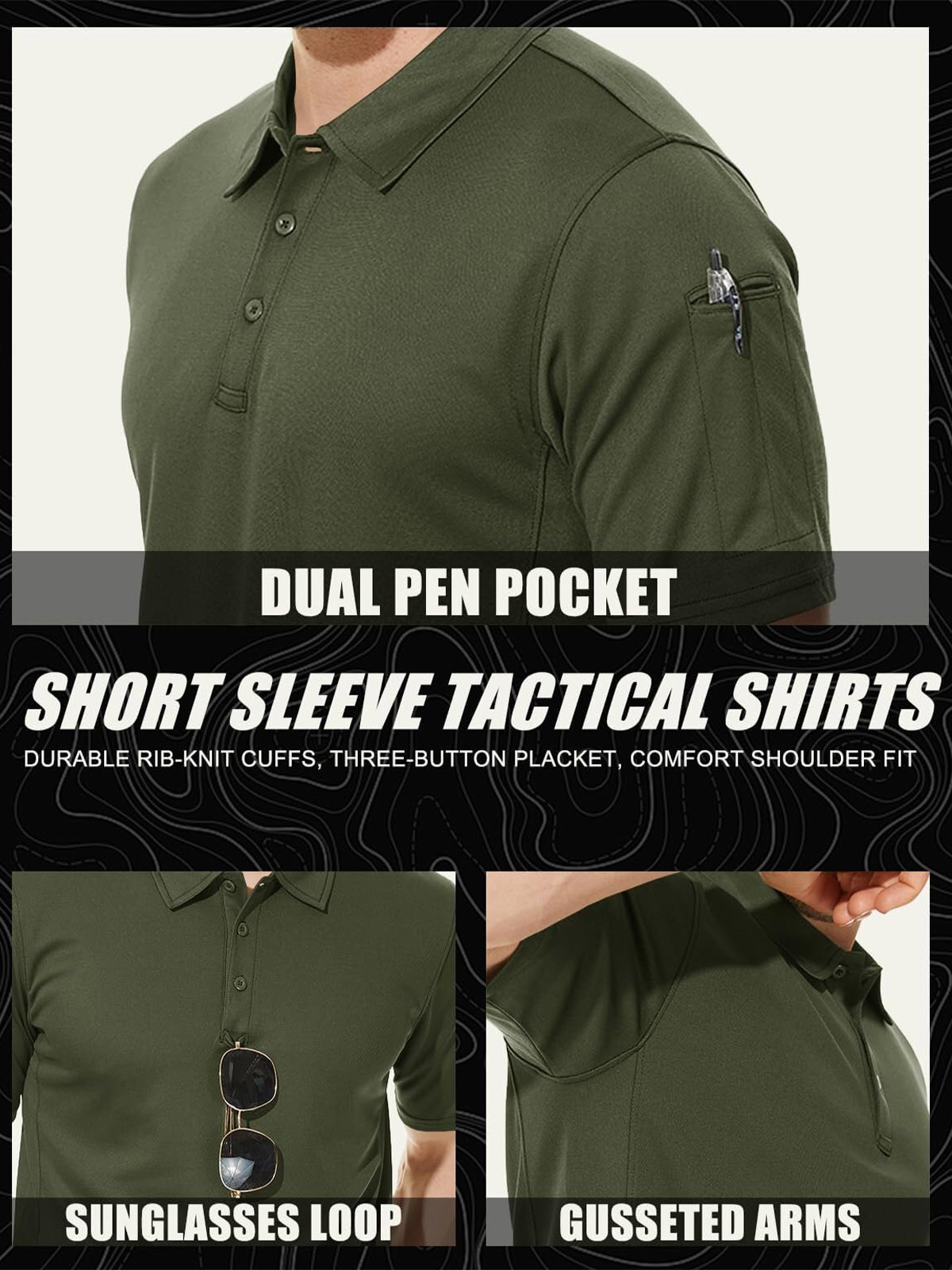 MAGCOMSEN Camisas tipo polo pa - Polo Shirt Pique reseña y precio