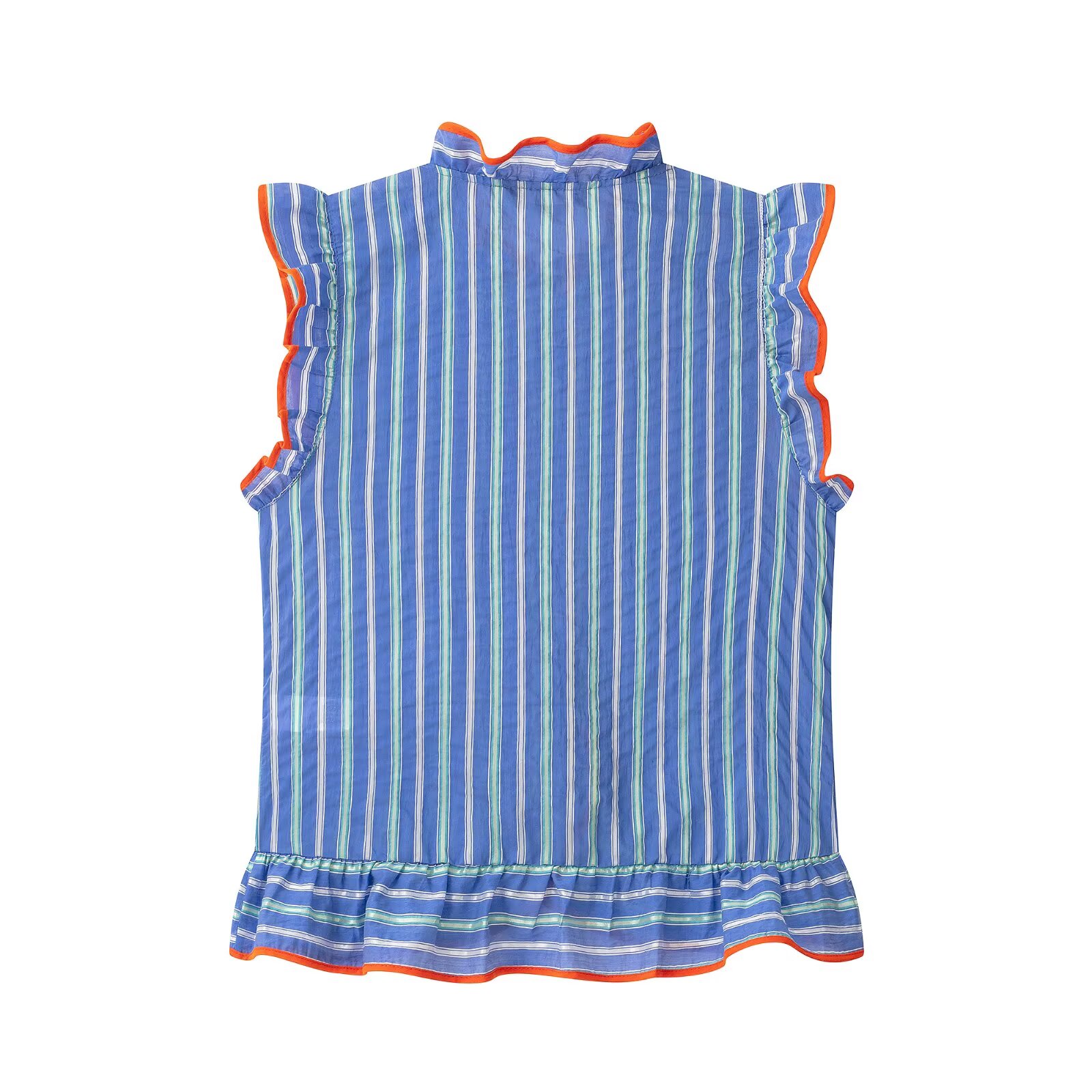 BSAY Blusa sin mangas a rayas  - Shirt Camp Collar reseña y precio
