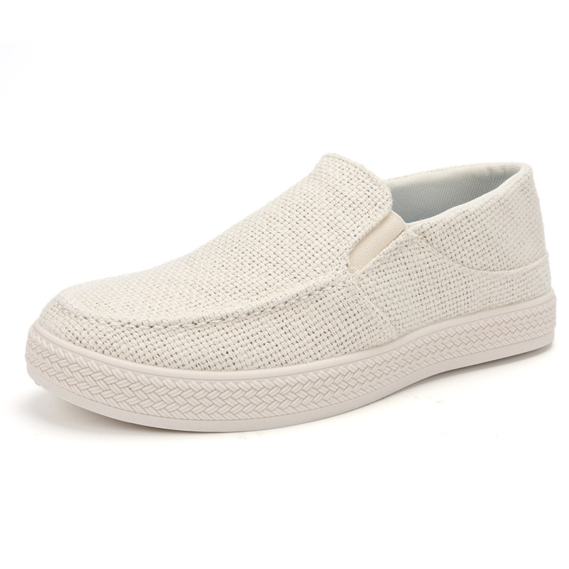 Mocasines de lino para hombre, - Espadrille Slip On reseña y precio